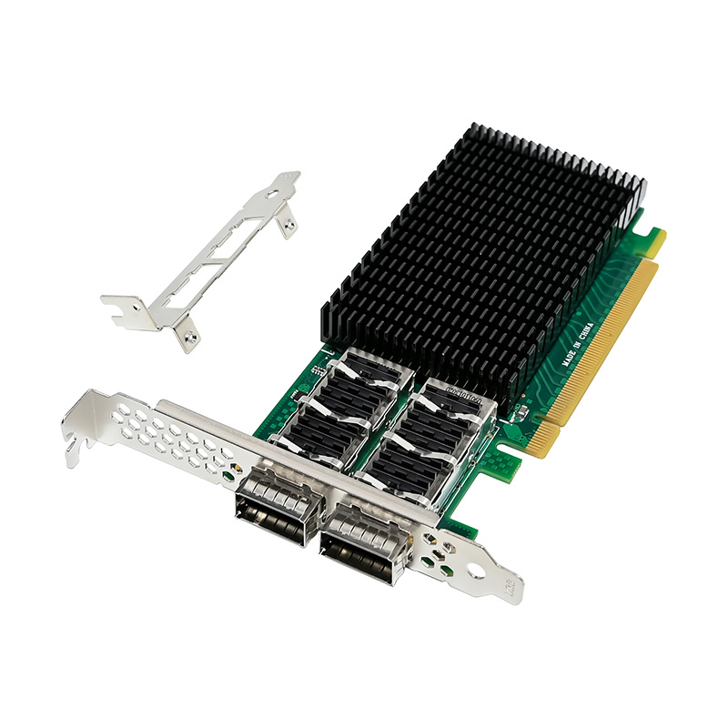 การ์ดควบคุม PCIe4.0 X16 ชิป Me - 100Gbe Qsfp28 Network Card บทวิจารณ์และราคา